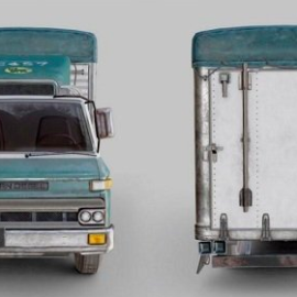 Nissan Diesel Condor Cargo Truck 3D Model Free Download