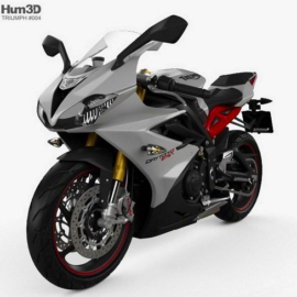 Triumph Daytona 675R ABS 2015 3D Model Free Download