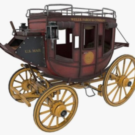 Wild West Stagecoach 3D Model Free Download