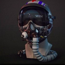 Pilot Helmet 3D Model Free Download