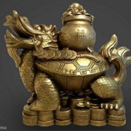 Turtle Treasure Statue 3D Model Free download