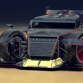 Unibloc Rat Racer Concept Vehicle 3D Model Free Download