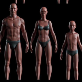 Realistic People Basemesh Preview Free Download