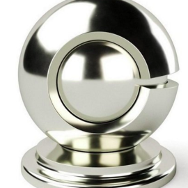 Procedural Polished Metal 3D Model Free Download