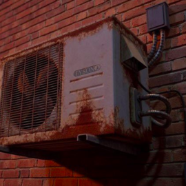 Rusted AC Outdoor Unit – 3D Model Free Download