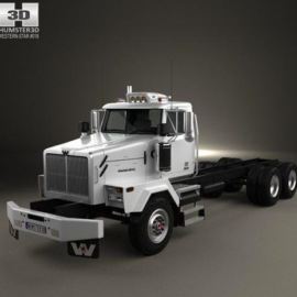 Western Star 4900 SB Day Cab Chassis Truck 2008 – 3D Model Free Download