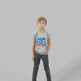 Casual Boy Kid Standing Listening Simon 3D model Free Download