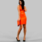 Woman in orange dress 3D model Free Download