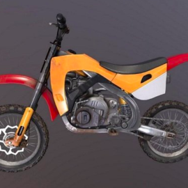 Moto Cross Bike 3D Model Free Download