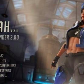 Pharah from Overwatch 3D Model Free Download