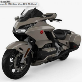 Honda GL 1800 Gold Wing 2018 3D Model Free Download