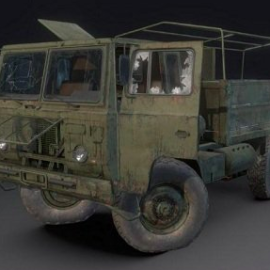 TGB 40 SAAB Scania Military Truck 3D Model Free Download