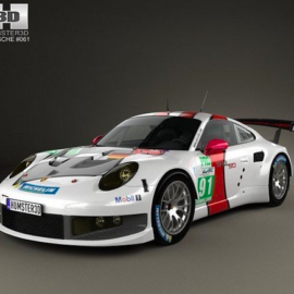 Porsche 911 Carrera (991) RSR 2013 3D Model Free Download