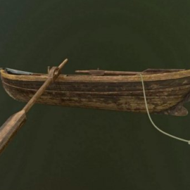 Wooden Rowboat Free Download