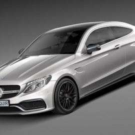 Mercedes-Benz C63 AMG Coupe 2017 3D Model