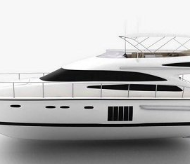 Princess 64 Yacht 3D Model