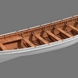 Woooden Boat 3D Model