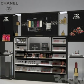 Chanel Cosmetics Display 3D Model