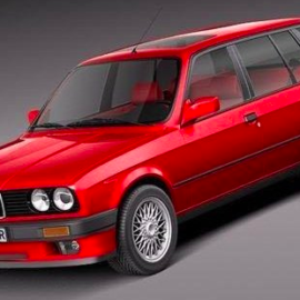 BMW e30 316i Touring 3D Model