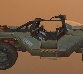 Warthog Buggy from Halo Game 3D Model