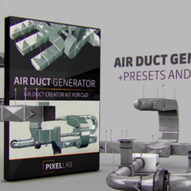 The Pixel Lab – Air Duct Generator for Cinema 4D – 85+ Components