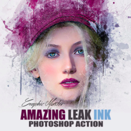 Leak Ink Photoshop Action by GMaster Free Download