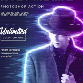 GraphicRiver – Hologram 2 – Photoshop Action 24355788 Free Download