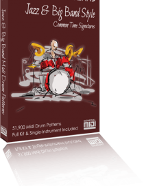 Prosonic Studios Midi Grooves Jazz & Big Band Drum Library MiDi