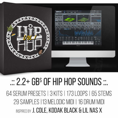 Surge Sounds Hip Hop Volume 1 WAV MiDi XFER RECORDS SERUM