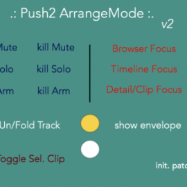 Max for Live Push Arrange Mode v2.0 for Ableton Live