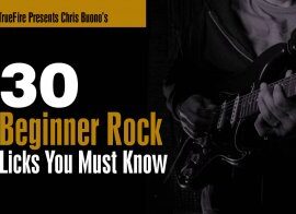 Truefire Chris Buono’s 30 Beginner Rock Licks You MUST Know Tutorial