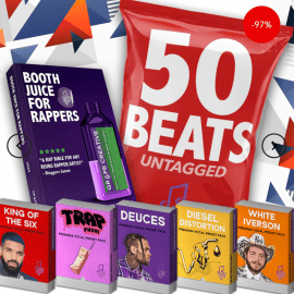 Grape Creative Complete Rapper bundle – 50 Beats + 5 Vocal Presets + Handbook.