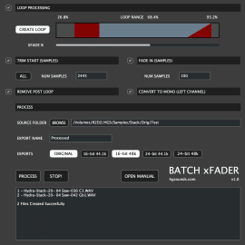 Homegrown Sounds Batch xFader v1.0 (WIN+MAC)