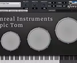 Unreal Instruments Epic Tom for Sforzando-R2R