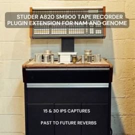 PastToFutureReverbs STUDER A820 SM900 15&30 IPS TAPE RECORDER FOR NAM AND GENOME