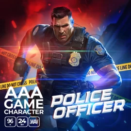 Epic Stock Media AAA Game Character Police Officer WAV